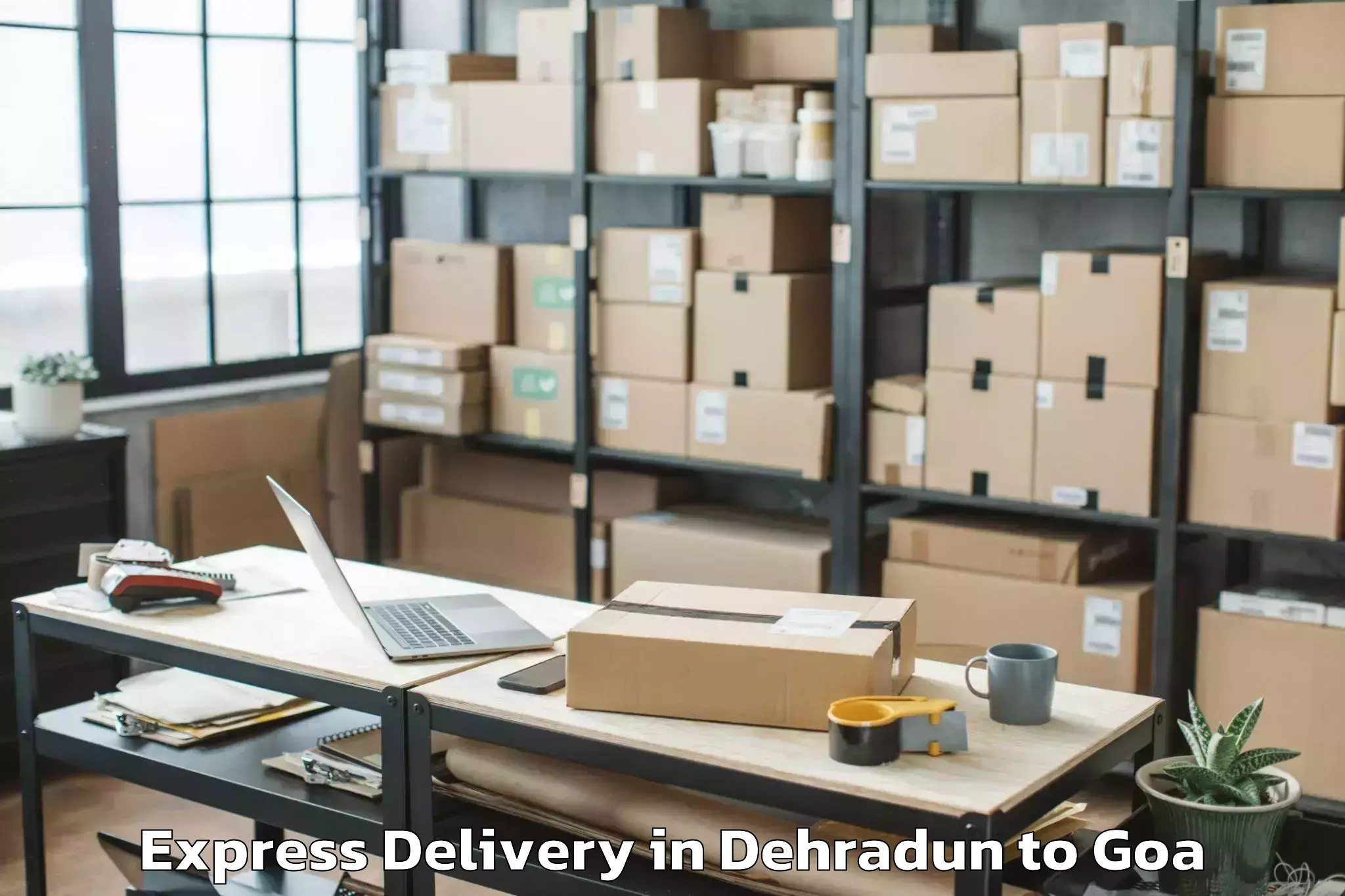 Quality Dehradun to Dicholi Express Delivery